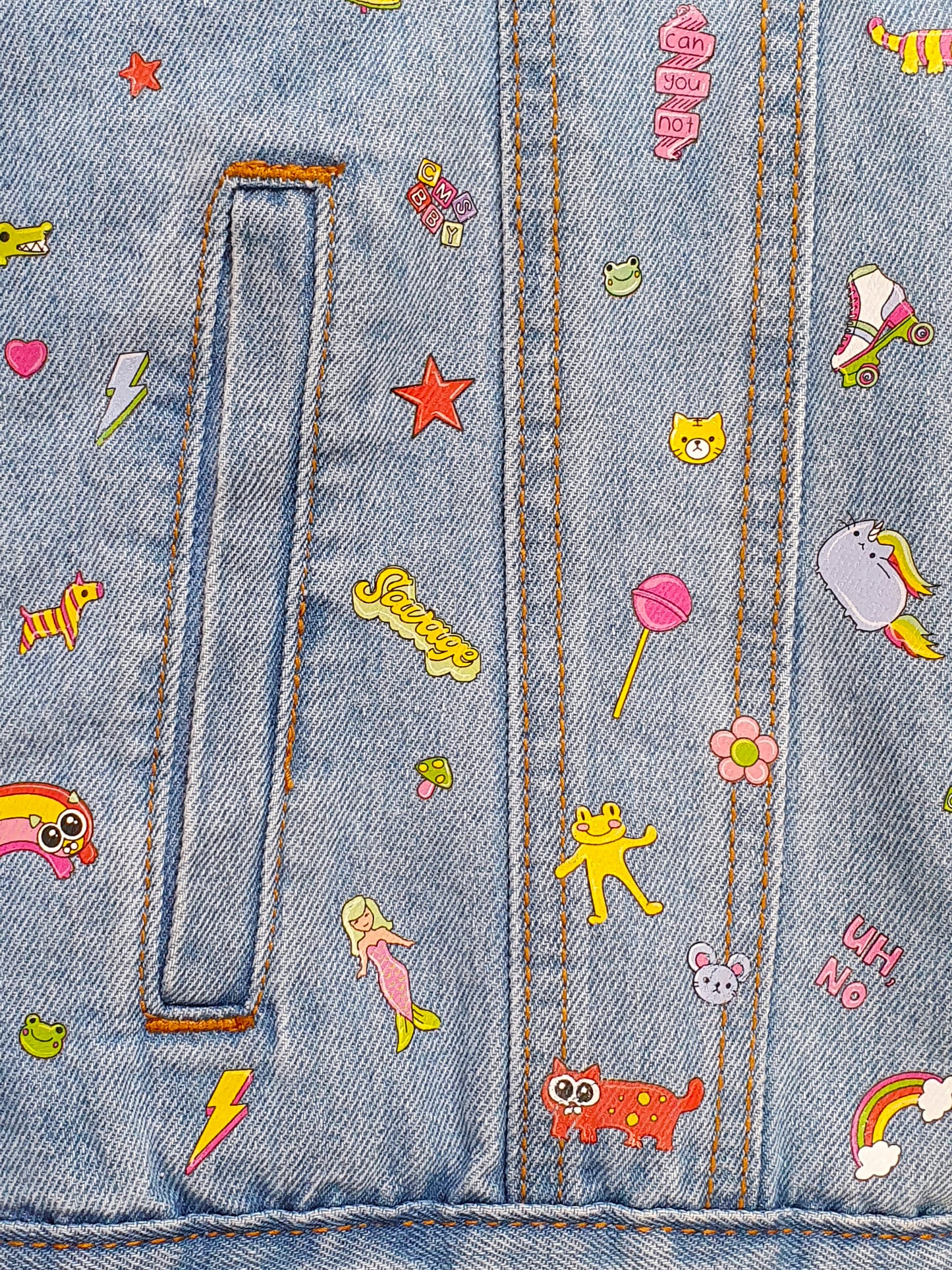 STICKERS Denim Jacket